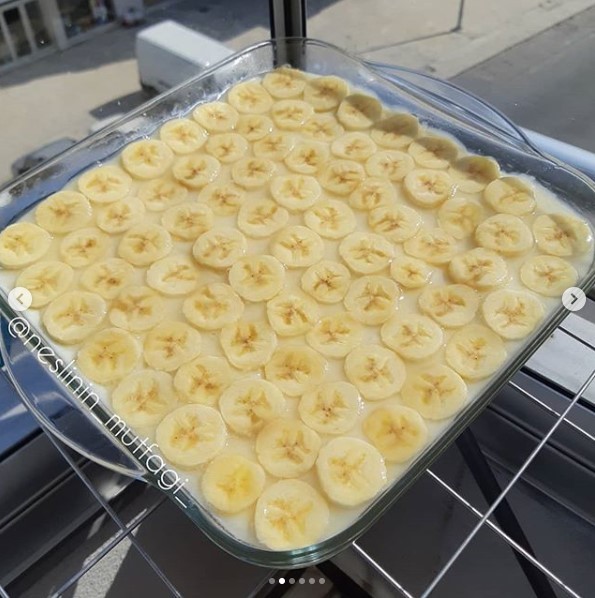 Borcamda Muzlu Pasta Nasıl yapılır? Evde Kolay Muzlu Pasta Tarifi